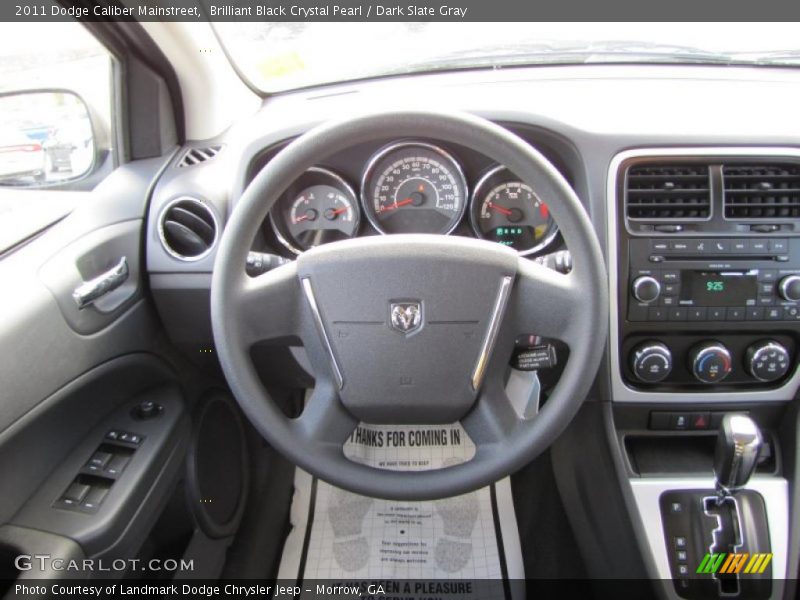 Brilliant Black Crystal Pearl / Dark Slate Gray 2011 Dodge Caliber Mainstreet