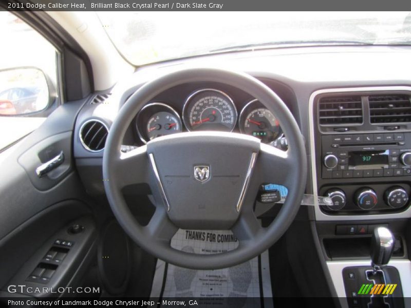 Brilliant Black Crystal Pearl / Dark Slate Gray 2011 Dodge Caliber Heat
