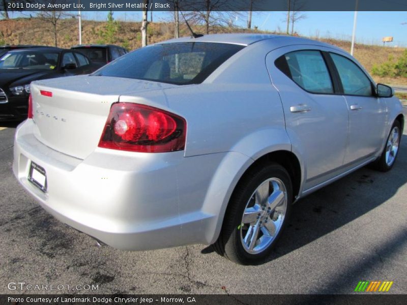 Bright Silver Metallic / Black 2011 Dodge Avenger Lux