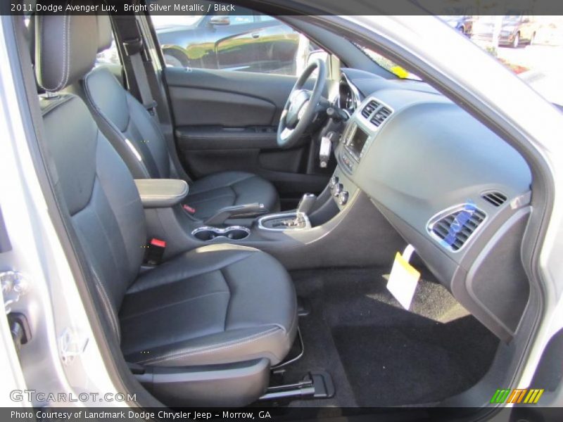 Bright Silver Metallic / Black 2011 Dodge Avenger Lux