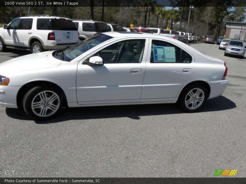 Ice White / Taupe 2008 Volvo S60 2.5T