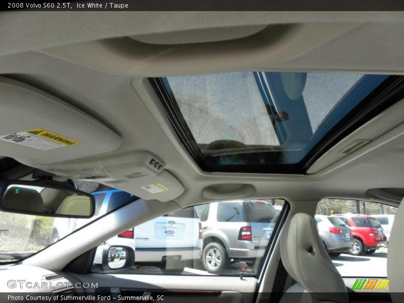 Ice White / Taupe 2008 Volvo S60 2.5T