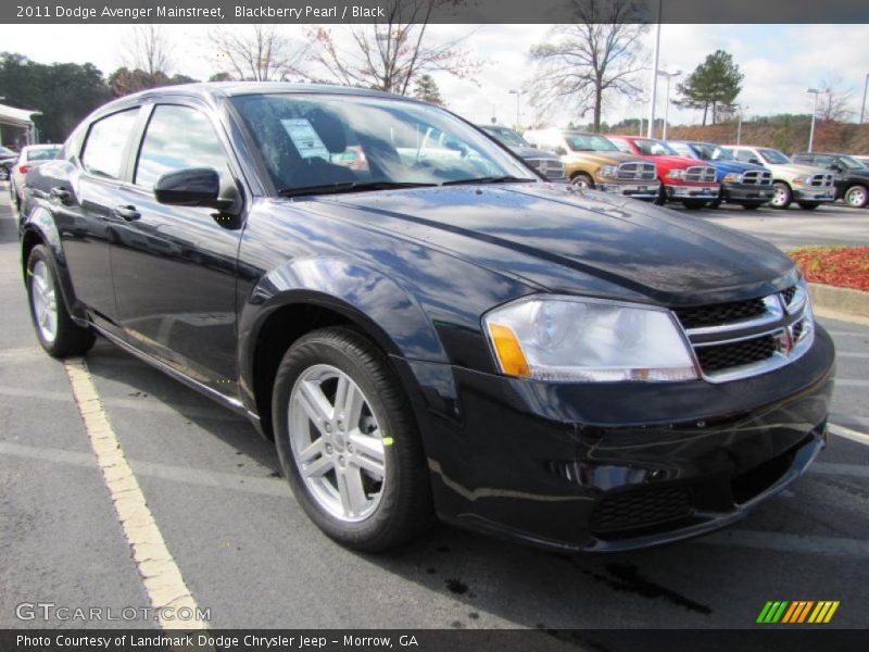 Blackberry Pearl / Black 2011 Dodge Avenger Mainstreet
