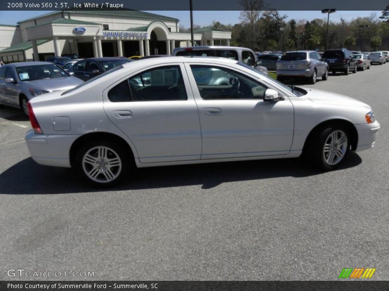 Ice White / Taupe 2008 Volvo S60 2.5T