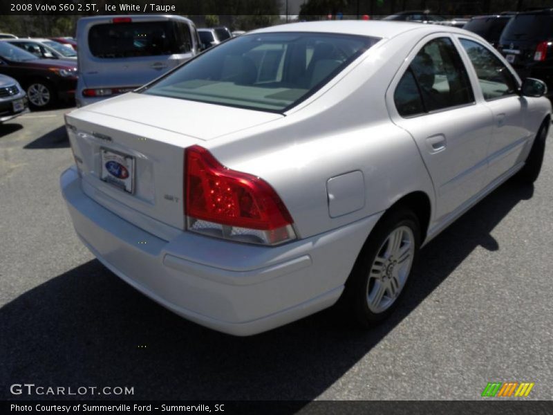 Ice White / Taupe 2008 Volvo S60 2.5T