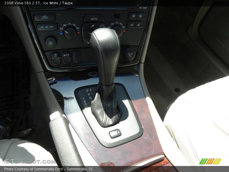Ice White / Taupe 2008 Volvo S60 2.5T