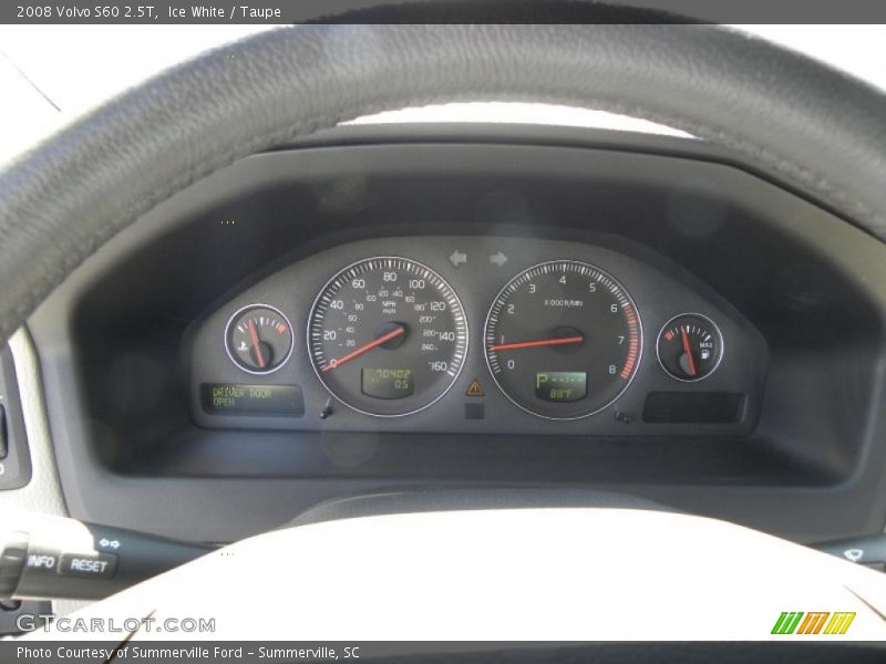 Ice White / Taupe 2008 Volvo S60 2.5T