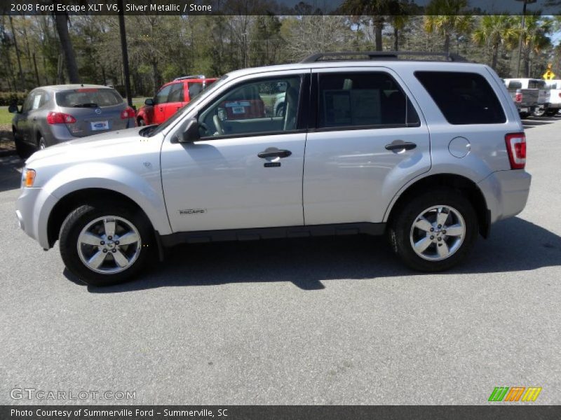 Silver Metallic / Stone 2008 Ford Escape XLT V6