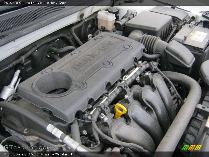 Clear White / Gray 2010 Kia Optima LX