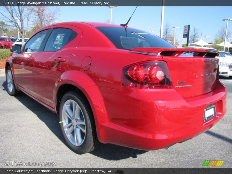 Redline 2 Pearl / Black/Red 2011 Dodge Avenger Mainstreet