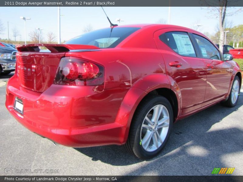 Redline 2 Pearl / Black/Red 2011 Dodge Avenger Mainstreet