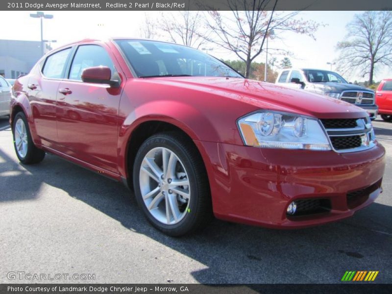 Redline 2 Pearl / Black/Red 2011 Dodge Avenger Mainstreet