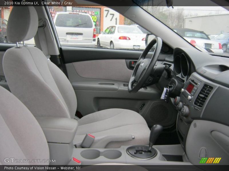 Clear White / Gray 2010 Kia Optima LX