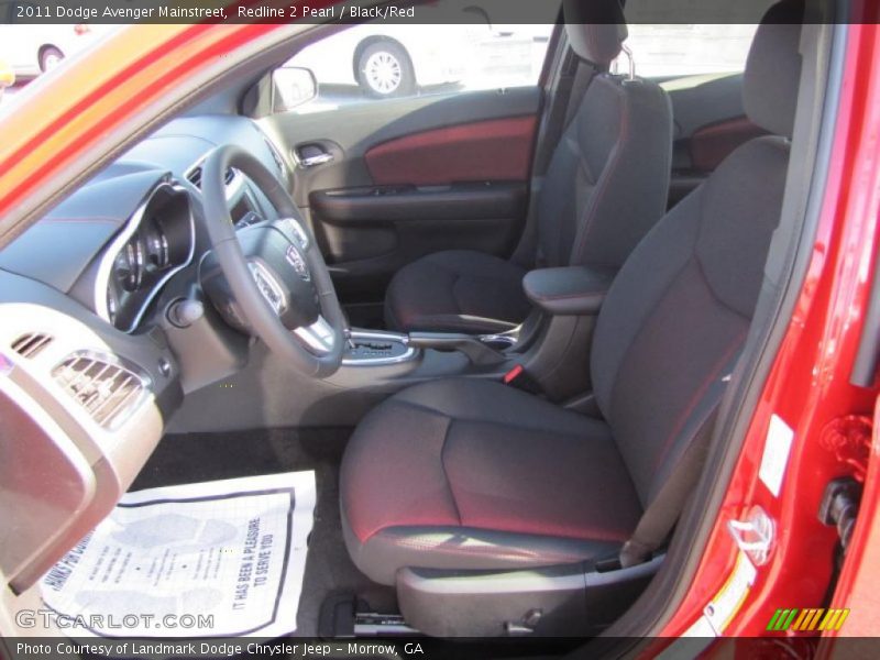 Redline 2 Pearl / Black/Red 2011 Dodge Avenger Mainstreet