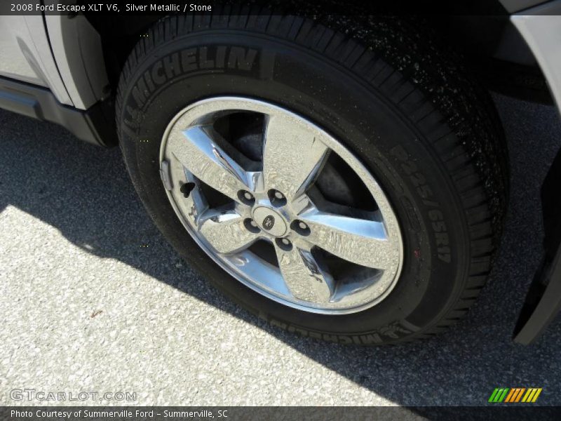 Silver Metallic / Stone 2008 Ford Escape XLT V6