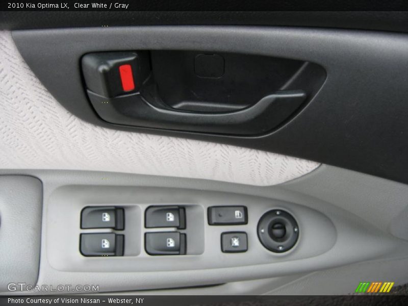 Clear White / Gray 2010 Kia Optima LX
