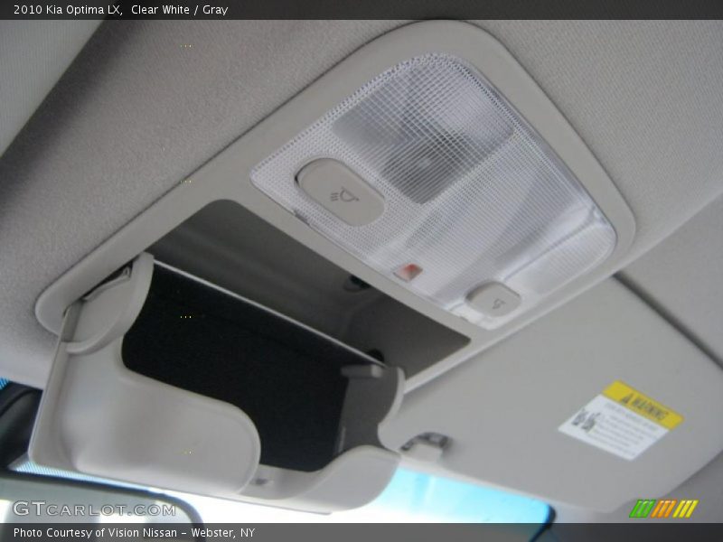 Clear White / Gray 2010 Kia Optima LX