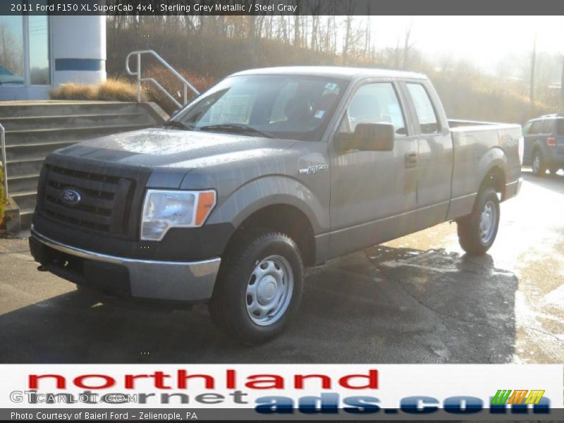 Sterling Grey Metallic / Steel Gray 2011 Ford F150 XL SuperCab 4x4