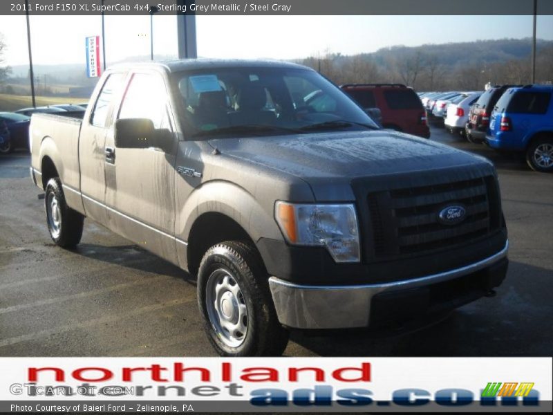 Sterling Grey Metallic / Steel Gray 2011 Ford F150 XL SuperCab 4x4