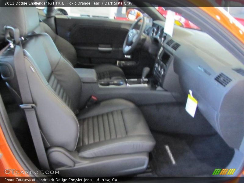 Toxic Orange Pearl / Dark Slate Gray 2011 Dodge Challenger R/T Plus