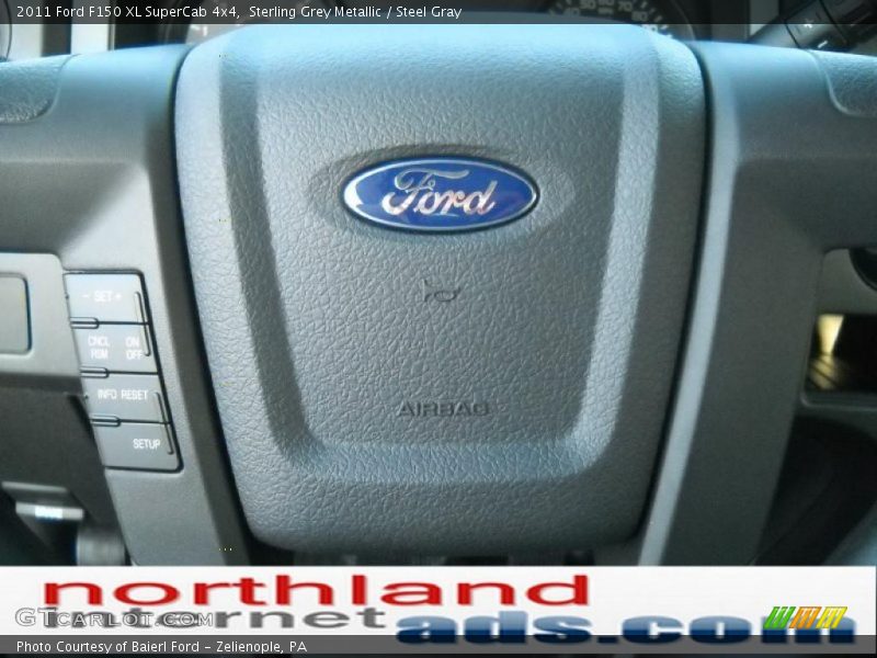 Sterling Grey Metallic / Steel Gray 2011 Ford F150 XL SuperCab 4x4