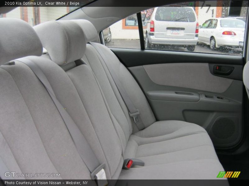 Clear White / Beige 2010 Kia Optima LX