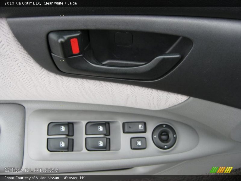 Clear White / Beige 2010 Kia Optima LX