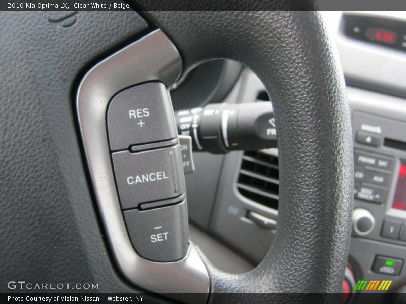 Clear White / Beige 2010 Kia Optima LX