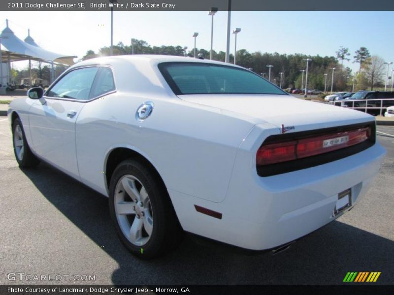 Bright White / Dark Slate Gray 2011 Dodge Challenger SE
