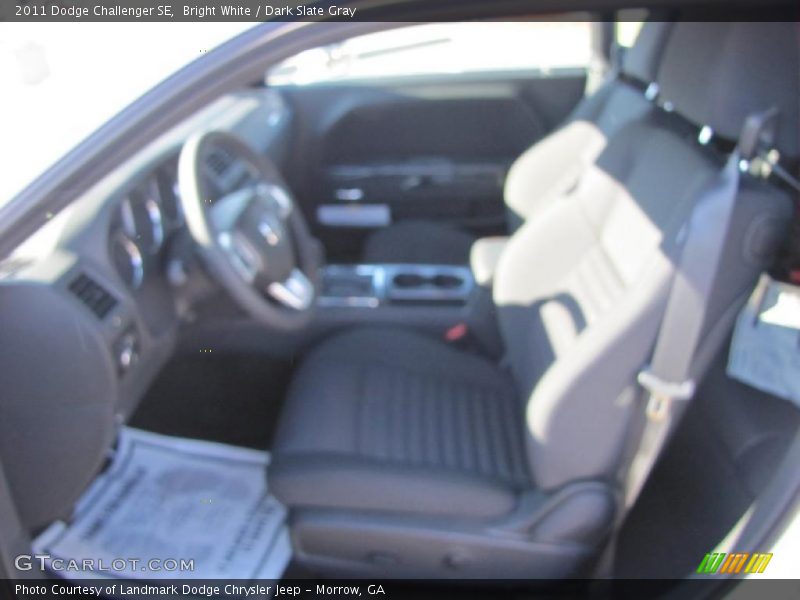 Bright White / Dark Slate Gray 2011 Dodge Challenger SE