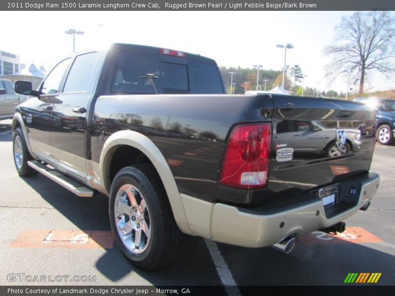 Rugged Brown Pearl / Light Pebble Beige/Bark Brown 2011 Dodge Ram 1500 Laramie Longhorn Crew Cab
