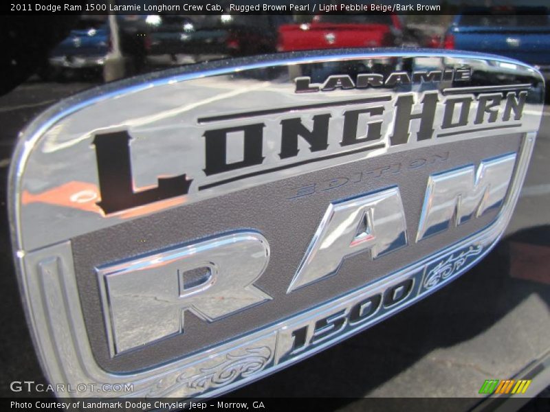 Rugged Brown Pearl / Light Pebble Beige/Bark Brown 2011 Dodge Ram 1500 Laramie Longhorn Crew Cab
