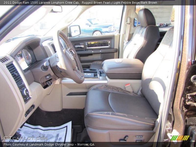 Rugged Brown Pearl / Light Pebble Beige/Bark Brown 2011 Dodge Ram 1500 Laramie Longhorn Crew Cab