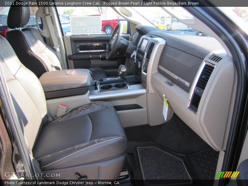 Rugged Brown Pearl / Light Pebble Beige/Bark Brown 2011 Dodge Ram 1500 Laramie Longhorn Crew Cab
