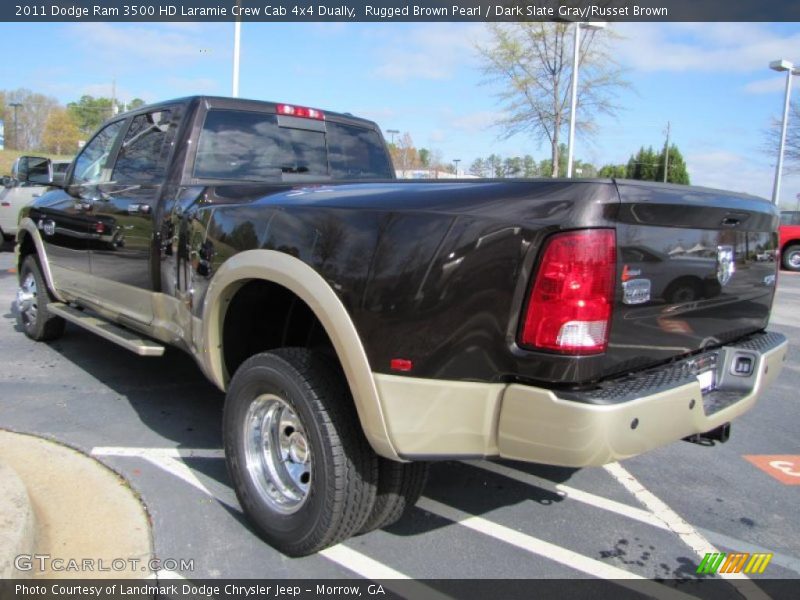 Rugged Brown Pearl / Dark Slate Gray/Russet Brown 2011 Dodge Ram 3500 HD Laramie Crew Cab 4x4 Dually