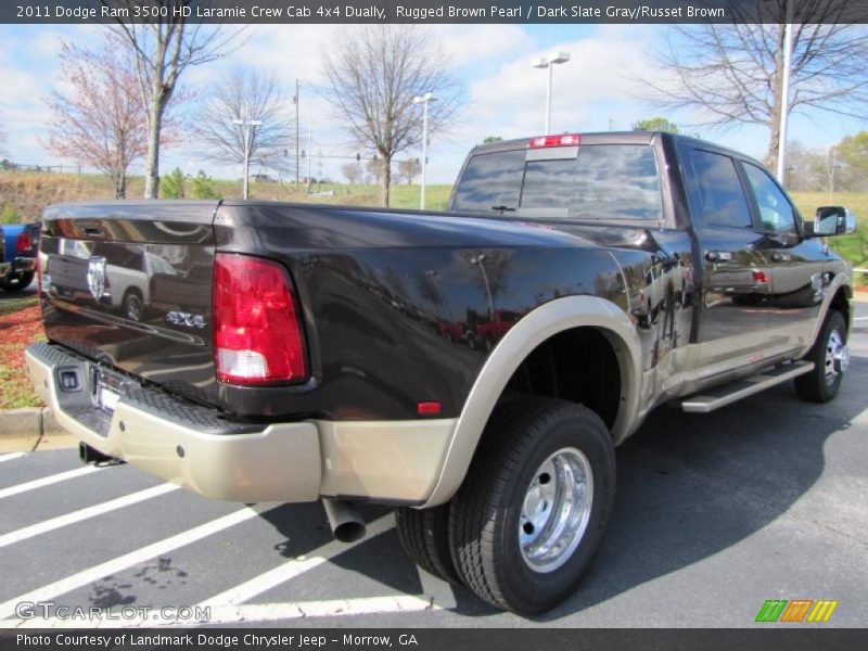 Rugged Brown Pearl / Dark Slate Gray/Russet Brown 2011 Dodge Ram 3500 HD Laramie Crew Cab 4x4 Dually