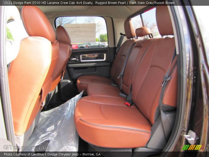  2011 Ram 3500 HD Laramie Crew Cab 4x4 Dually Dark Slate Gray/Russet Brown Interior