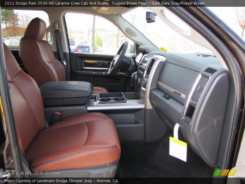 2011 Ram 3500 HD Laramie Crew Cab 4x4 Dually Dark Slate Gray/Russet Brown Interior