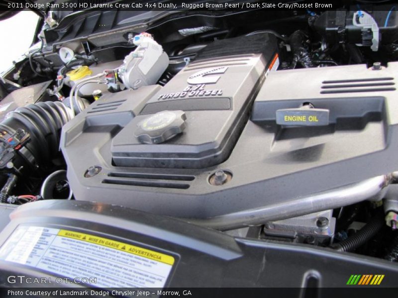  2011 Ram 3500 HD Laramie Crew Cab 4x4 Dually Engine - 6.7 Liter OHV 24-Valve Cummins Turbo-Diesel Inline 6 Cylinder