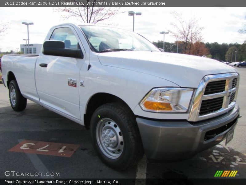 Bright White / Dark Slate/Medium Graystone 2011 Dodge Ram 2500 HD ST Regular Cab