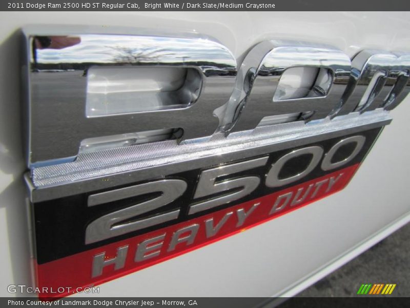 Bright White / Dark Slate/Medium Graystone 2011 Dodge Ram 2500 HD ST Regular Cab