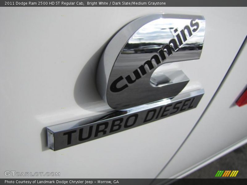 Bright White / Dark Slate/Medium Graystone 2011 Dodge Ram 2500 HD ST Regular Cab