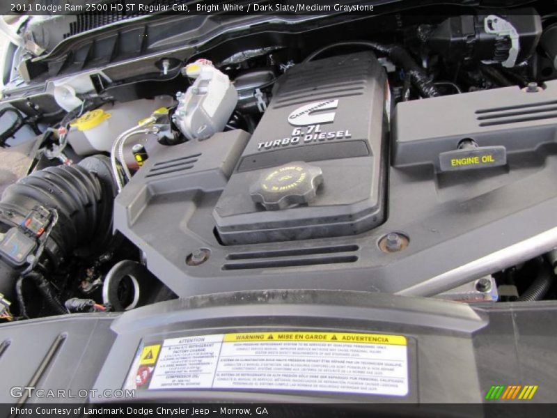  2011 Ram 2500 HD ST Regular Cab Engine - 6.7 Liter OHV 24-Valve Cummins VGT Turbo-Diesel Inline 6 Cylinder