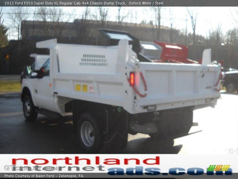 Oxford White / Steel 2011 Ford F350 Super Duty XL Regular Cab 4x4 Chassis Dump Truck