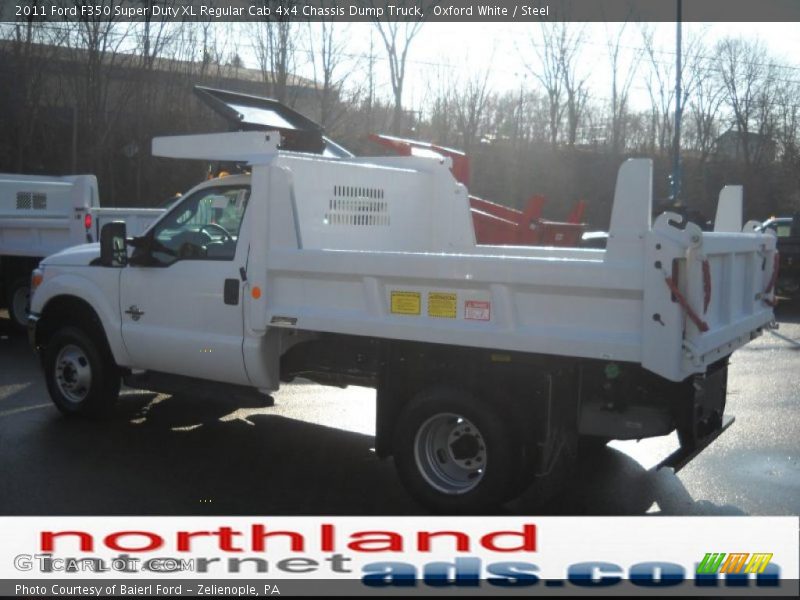 Oxford White / Steel 2011 Ford F350 Super Duty XL Regular Cab 4x4 Chassis Dump Truck