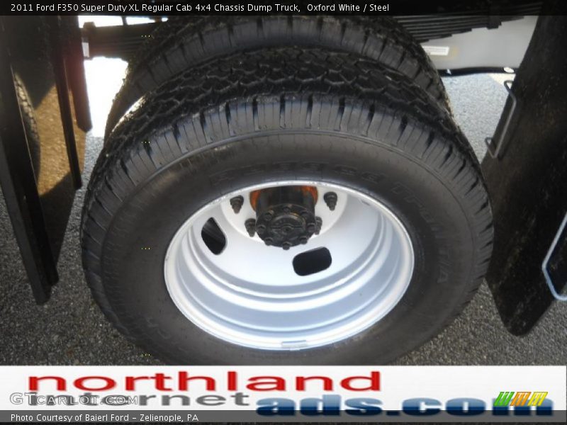 Oxford White / Steel 2011 Ford F350 Super Duty XL Regular Cab 4x4 Chassis Dump Truck