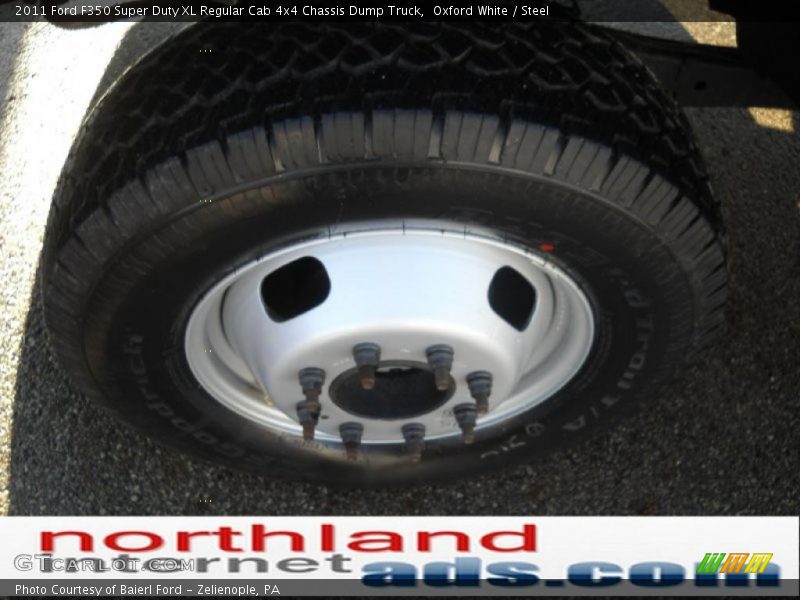 Oxford White / Steel 2011 Ford F350 Super Duty XL Regular Cab 4x4 Chassis Dump Truck