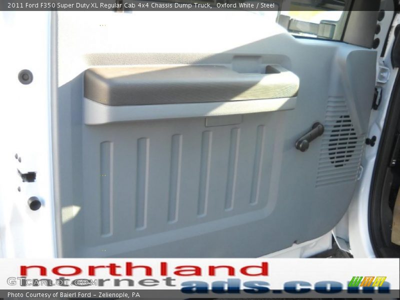 Oxford White / Steel 2011 Ford F350 Super Duty XL Regular Cab 4x4 Chassis Dump Truck