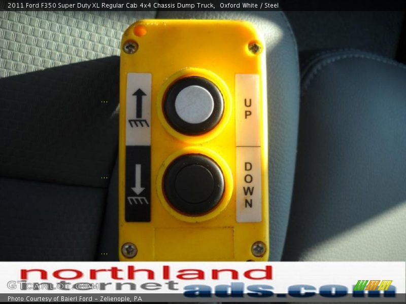 Oxford White / Steel 2011 Ford F350 Super Duty XL Regular Cab 4x4 Chassis Dump Truck