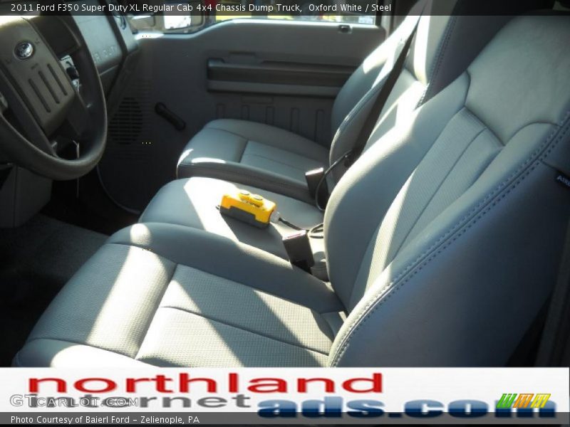 Oxford White / Steel 2011 Ford F350 Super Duty XL Regular Cab 4x4 Chassis Dump Truck